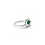 Ring Pear Shape Bi-Pass .84ctw Pear & Baguette Diamonds .50ct Emerald 900pt Sz6 6.05g 125030015