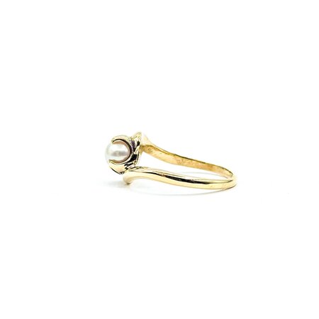 Ring Bi-Pass 5mm Pearl 10ky Sz3.5 1.56g 125030018