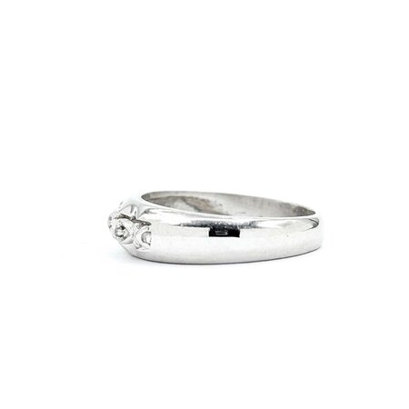 Ring 3 Stone .015ctw Single Cut Diamonds 14kw Sz6 3.12g 225020017