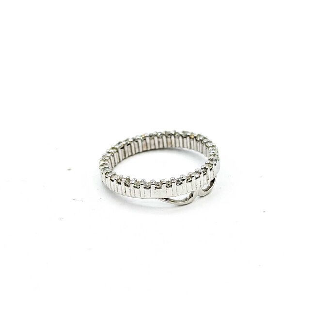 Pendant Circle .33ctw Round Diamonds 14kw 20mm 2.26g 225030092