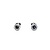 Earrings .12ctw Round Diamonds .40ctw Sapphires 14kw 6.5mm 1.56g 225030055