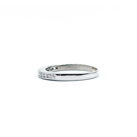Ring Wedding Band .21ctw Round Diamonds Platinum Sz7 4.13g 225030045