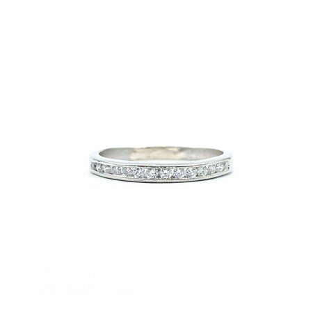 Ring Wedding Band .21ctw Round Diamonds Platinum Sz7 4.13g 225030045