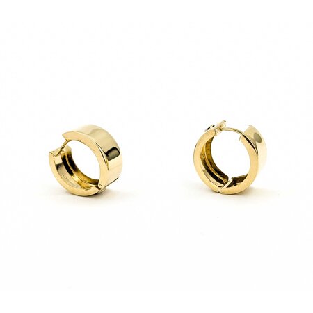 Earrings Hoops with Screw Accents 10ky 17x8mm 3.10g 225030114