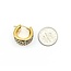 Earrings Scroll Hugggie Hoops 14ky 18x13mm 4.38g 225030116