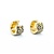 Earrings Scroll Hugggie Hoops 14ky 18x13mm 4.38g 225030116