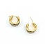 Earrings Scroll Hugggie Hoops 14ky 18x13mm 4.38g 225030116