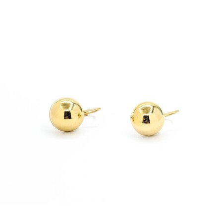 Earrings Half Ball Earrings 14ky 12mm 2.37g 225030117