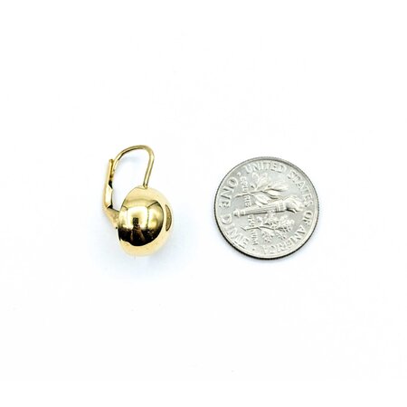 Earrings Half Ball Earrings 14ky 12mm 2.37g 225030117