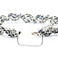 Bracelet .33ctw Round Diamonds 6.60ctw Sapphires 14kw 10mm 6.5" 26.2g 225030058