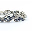 Bracelet .33ctw Round Diamonds 6.60ctw Sapphires 14kw 10mm 6.5" 26.2g 225030058