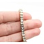 Bracelet Channel Set 9.12ctw Princess Diamond 14ky 7.25" 18.0g 225030065