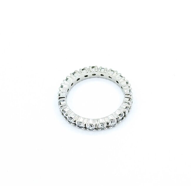 Ring Eternity 1.24ctw Round Diamonds 14kw Sz4.5 4.30g 225040001