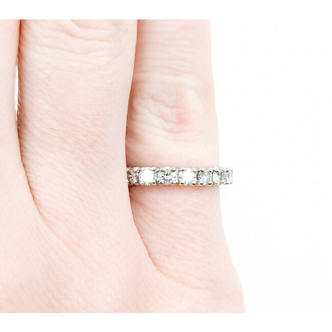 Ring Eternity 1.24ctw Round Diamonds 14kw Sz4.5 4.30g 225040001