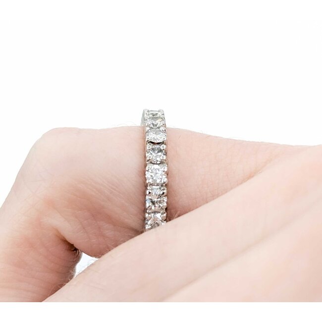 Ring Eternity 1.24ctw Round Diamonds 14kw Sz4.5 4.30g 225040001
