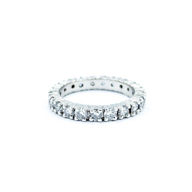 Ring Eternity 1.24ctw Round Diamonds 14kw Sz4.5 4.30g 225040001