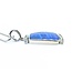 Pendant W/Chain .30ctw Round Diamonds 30x16mm Austrailian Boulder Opal 18kw/14kw Chain 55x18mm 20" 22.6g 225030059