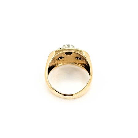Ring Shriner .77ct Round Old Euro Diamond 14ky Sz9.5 10.92g 225030098