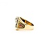 Ring Shriner .77ct Round Old Euro Diamond 14ky Sz9.5 10.92g 225030098