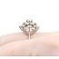 Ring Cluster 2.00ctw Round Diamonds 14kw 17x15.5 sz7.5 4.2g 225030140