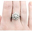 Ring Cluster 2.00ctw Round Diamonds 14kw 17x15.5 sz7.5 4.2g 225030140