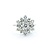 Ring Cluster 2.00ctw Round Diamonds 14kw 17x15.5 sz7.5 4.2g 225030140