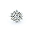 Ring Cluster 2.00ctw Round Diamonds 14kw 17x15.5 sz7.5 4.2g 225030140
