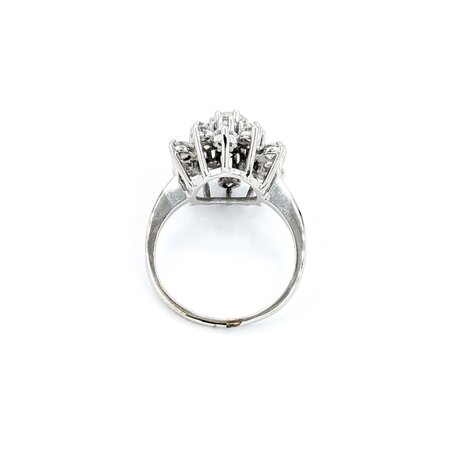 Ring Cluster 2.00ctw Round Diamonds 14kw 17x15.5 sz7.5 4.2g 225030140