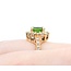 Ring Halo .84ctw Round Diamonds 1.50ctw Tourmaline 14ky 13.25x12.5 Sz7 6.47g 225030141