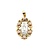 Necklace Virgin Mary Foilback CZ 10ky 1.05x.55" 1.38g 125030043