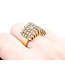 Ring Diamond Cluster 1.25ctw Round Diamonds 10ky Sz7 6g 225030099