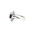 Ring Cocktail 1.00ctw Round & Marquise Diamonds 3.00ctw Garnet 14ky 20x16.5mm Sz7.5 7.15g 225030138