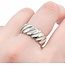 Ring Tiffany Grooved SS Sz7.5 7.78g 225030087