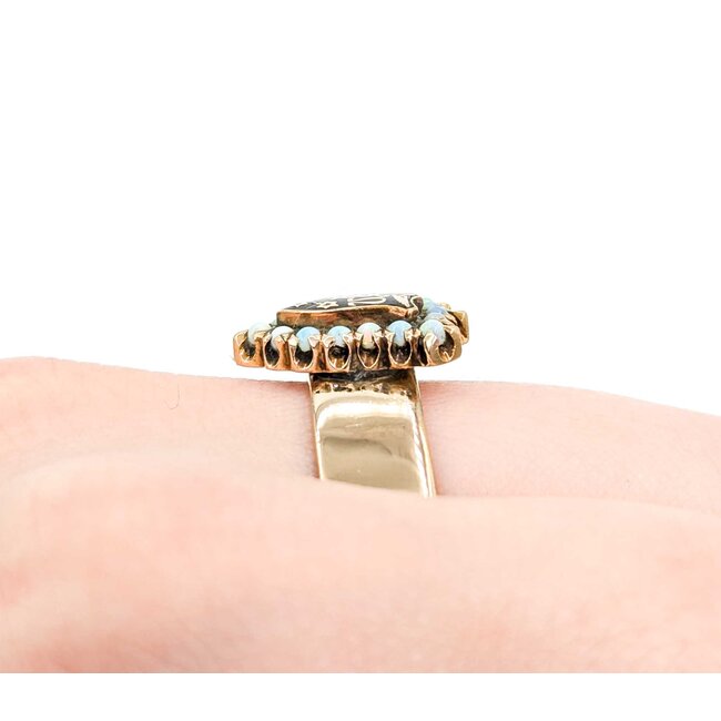 Ring Shield Psi Omega Fraternity 14ky 6.7mm Sz8 9.23g 225030139