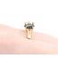 Ring 3 Stone 1.00ct Old Euro Diamond 1.90ctw Sapphire 18ky sz7 224100002