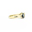 Ring 3 Stone 1.00ct Old Euro Diamond 1.90ctw Sapphire 18ky sz7 224100002