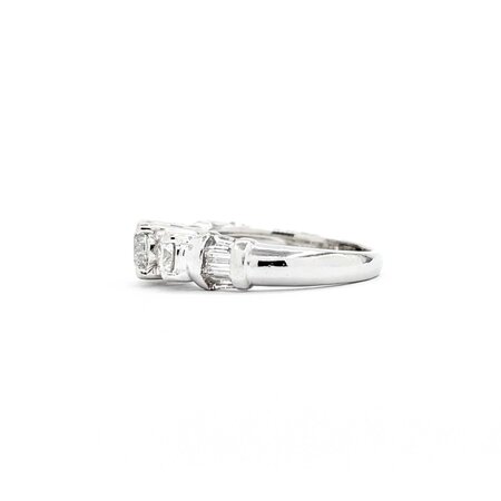 Ring 1.37ctw Round/Baguette Diamonds 950pt sz5.25 225030109