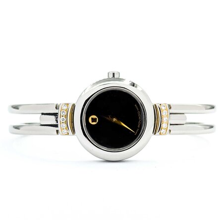Watch Movado Diamond Two Tone 24mm Stainless Steel 6.5" Watch Only 224116619
