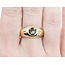 Ring Diamond Cut Gold 5mm Catseye 10ky Sz9 4.03g 225030101