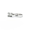 Ring Engagement GIA: 15627488 1.53ct Princess Diamond .66ctw Trillion Diamond Platinum Sz7 7.7g 225030044