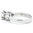 Ring Engagement GIA: 15627488 1.53ct Princess Diamond .66ctw Trillion Diamond Platinum Sz7 7.7g 225030044