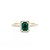 Ring .30ctw Round Diamond .90ct Emerald 14kr Sz10 4.12g 225030113