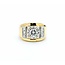 Ring .82ctw Round Diamonds 14ky 13.5mm Sz7.5 7.68g 225030137