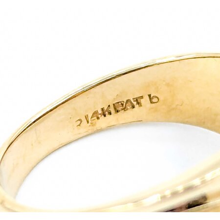 Ring .82ctw Round Diamonds 14ky 13.5mm Sz7.5 7.68g 225030137