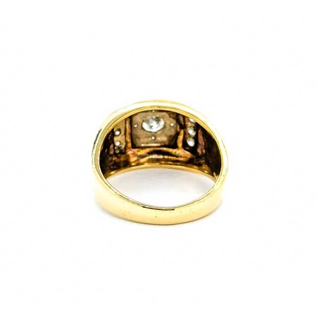 Ring .82ctw Round Diamonds 14ky 13.5mm Sz7.5 7.68g 225030137