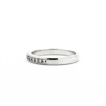Ring Milgrain 0.21ctw Round Diamonds 14kw 2.7mm sz7.25 3.2g 225030136