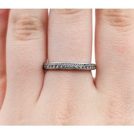 Ring Milgrain 0.21ctw Round Diamonds 14kw 2.7mm sz7.25 3.2g 225030136