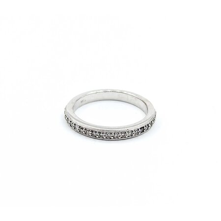 Ring Milgrain 0.21ctw Round Diamonds 14kw 2.7mm sz7.25 3.2g 225030136