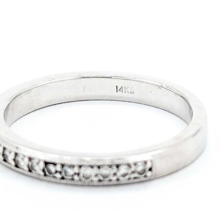 Ring Milgrain 0.21ctw Round Diamonds 14kw 2.7mm sz7.25 3.2g 225030136