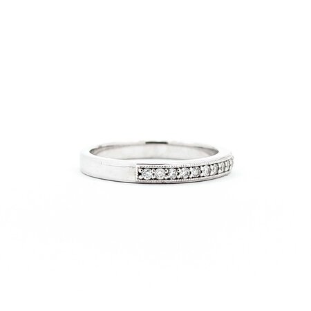 Ring Milgrain 0.21ctw Round Diamonds 14kw 2.7mm sz7.25 3.2g 225030136